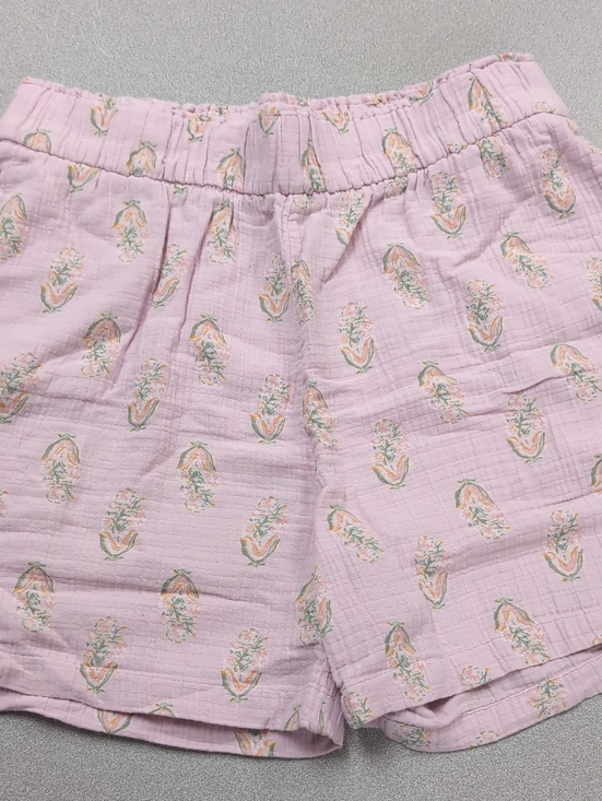 Wonderly Pants - Wonderly Pastel Pink Floral High-Waist Shorts